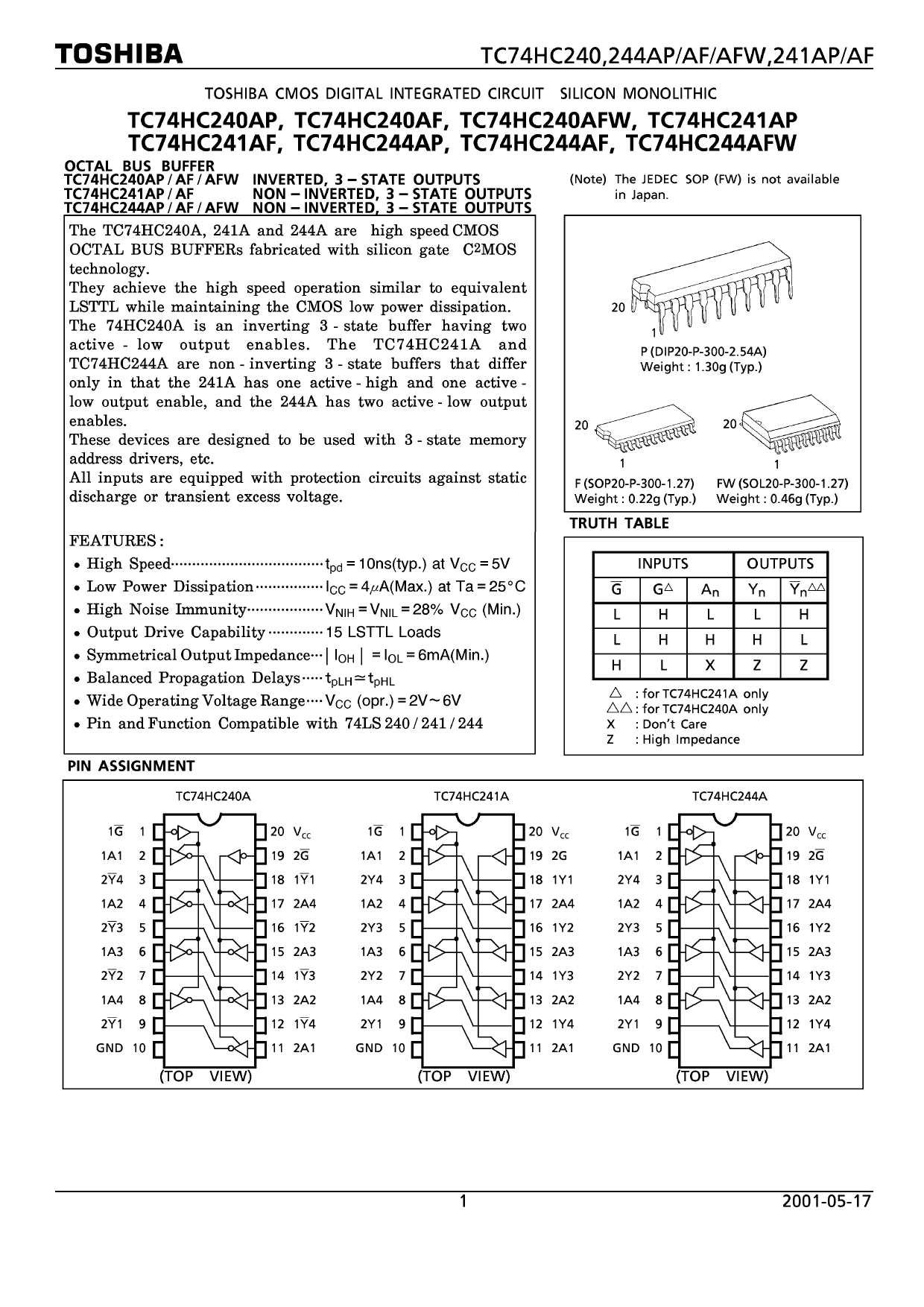 74hc241-datasheet 74hc241-datasheet