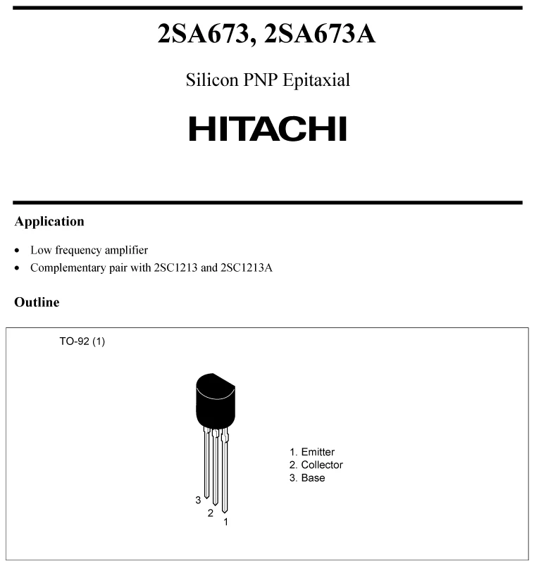 2sa673-datasheet 2sa673-datasheet