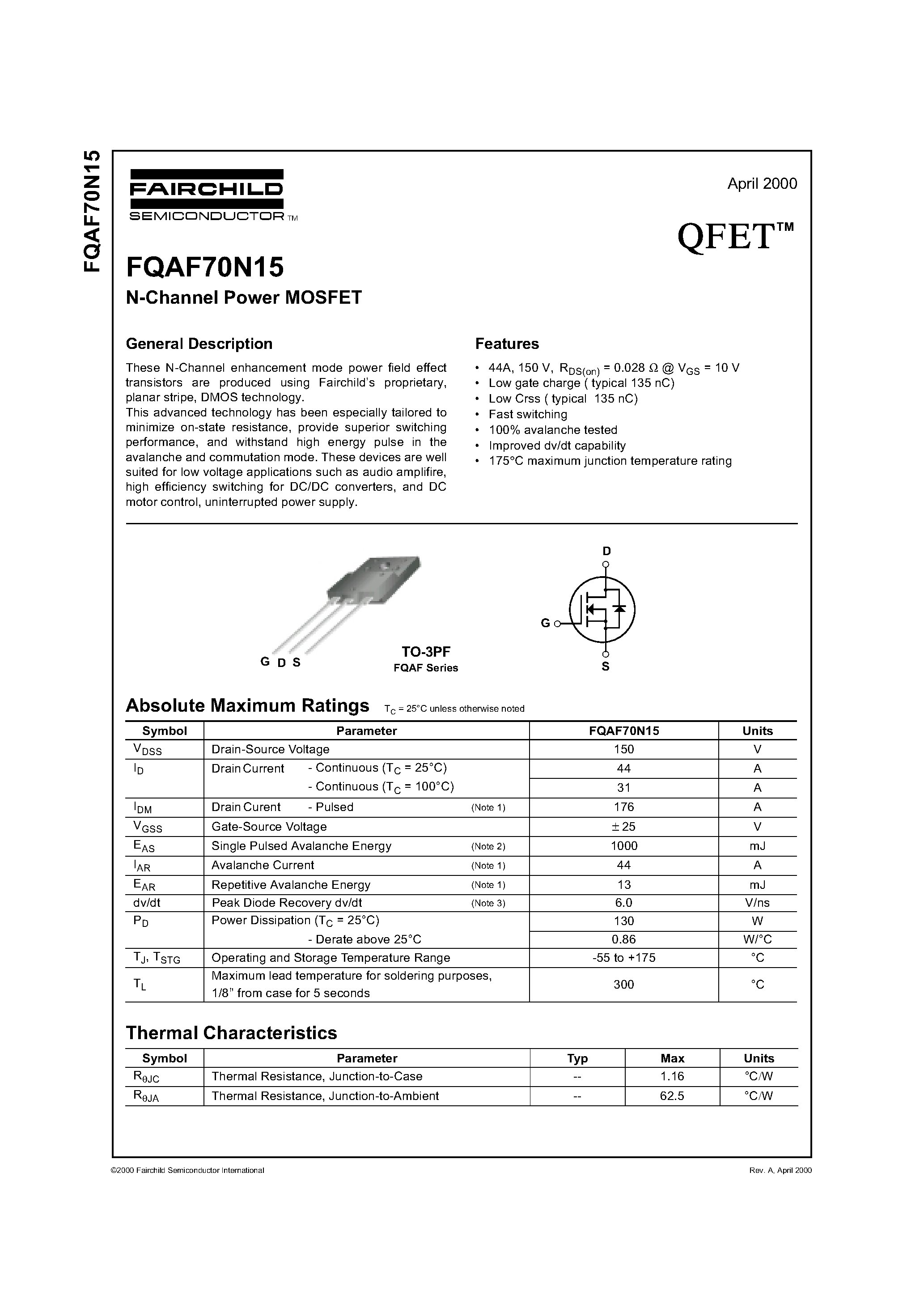 fqp19n20c-datasheet fqp19n20c-datasheet