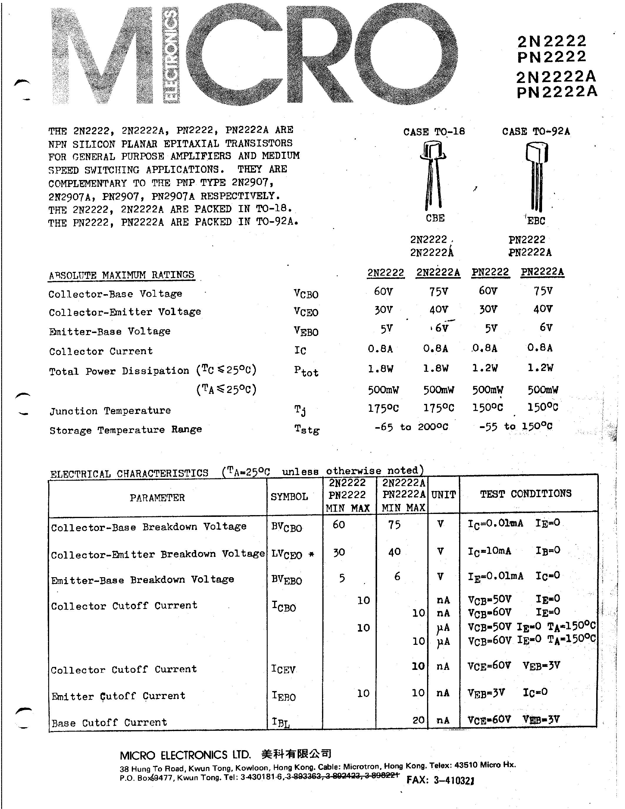 2n2222a-datasheet-motorola