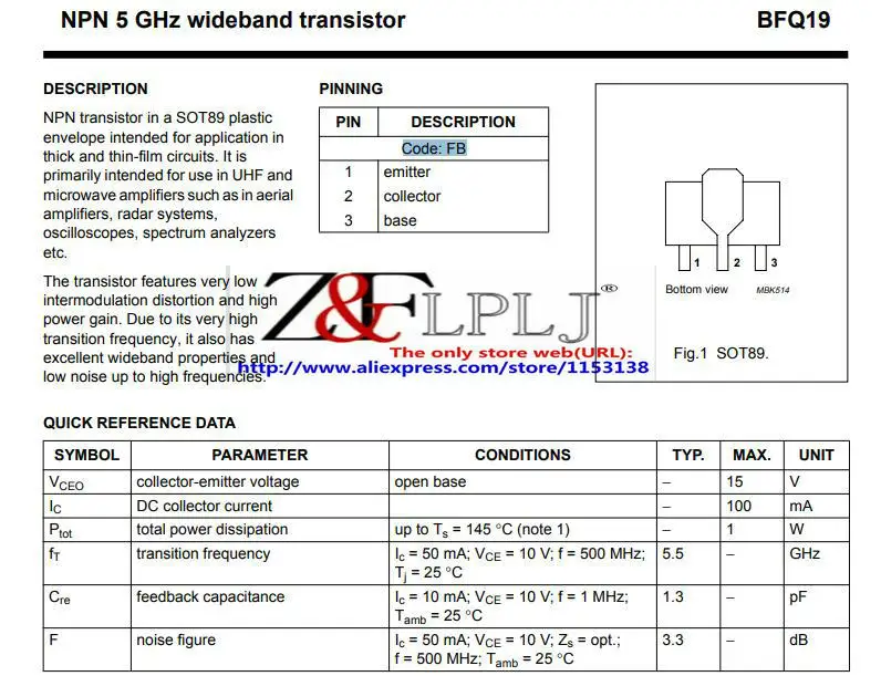 bfq19-datasheet