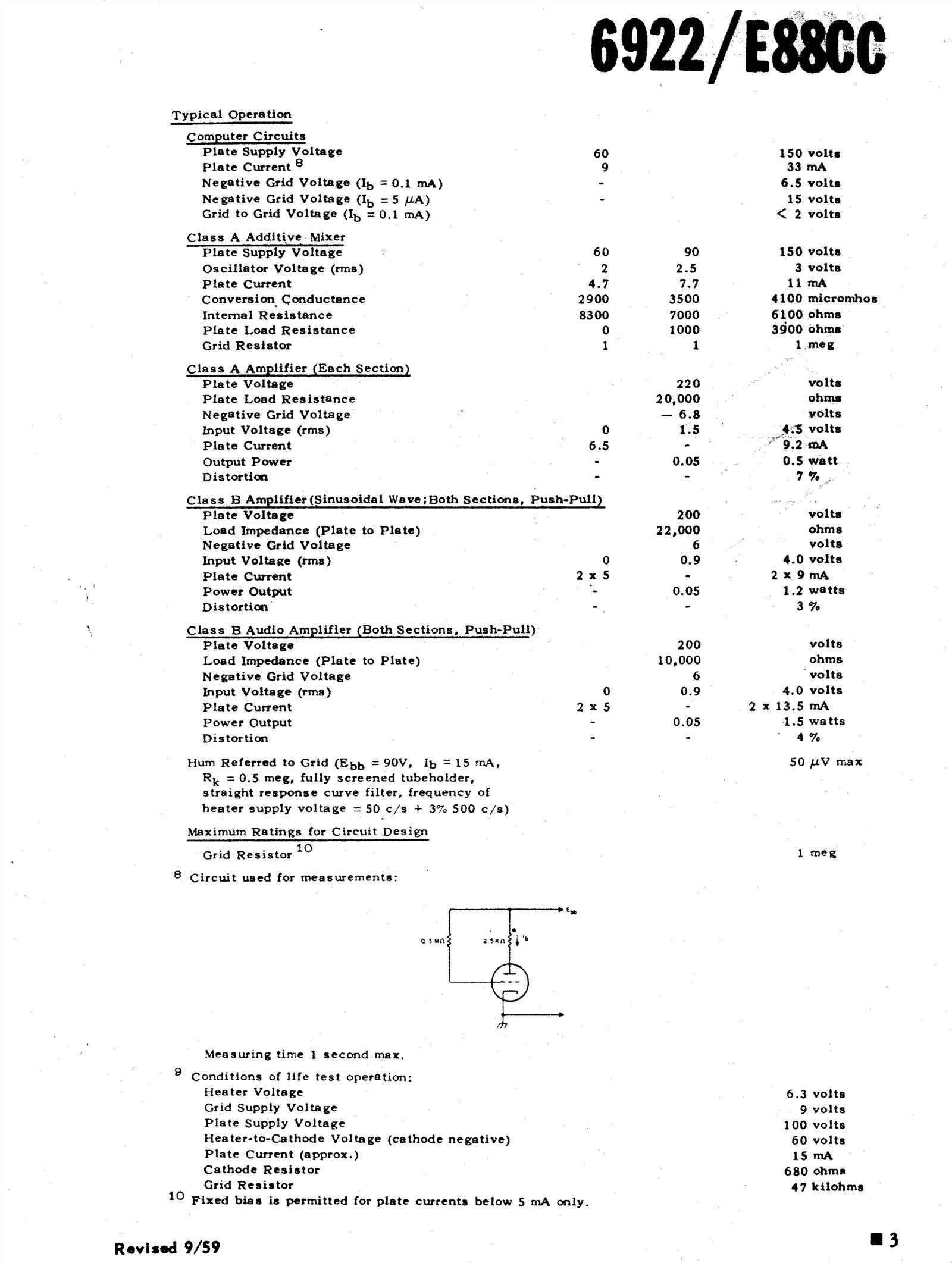 6dj8-tube-datasheet