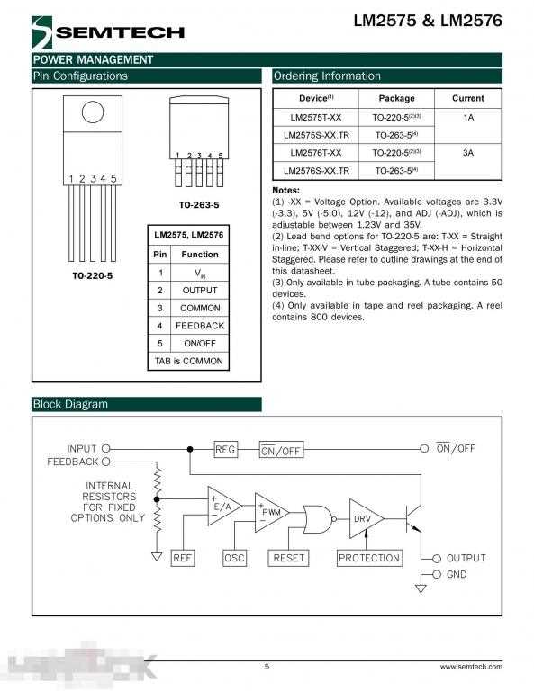 lm2576t-5-datasheet lm2576t-5-datasheet