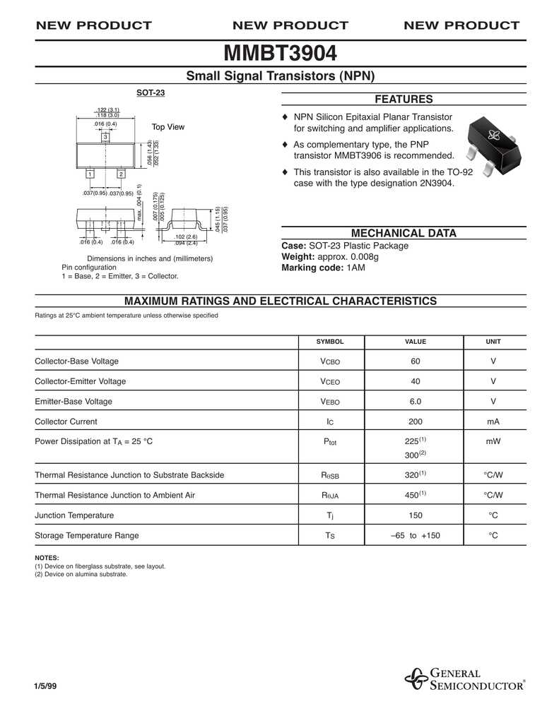 mmbt3904lt1g-datasheet