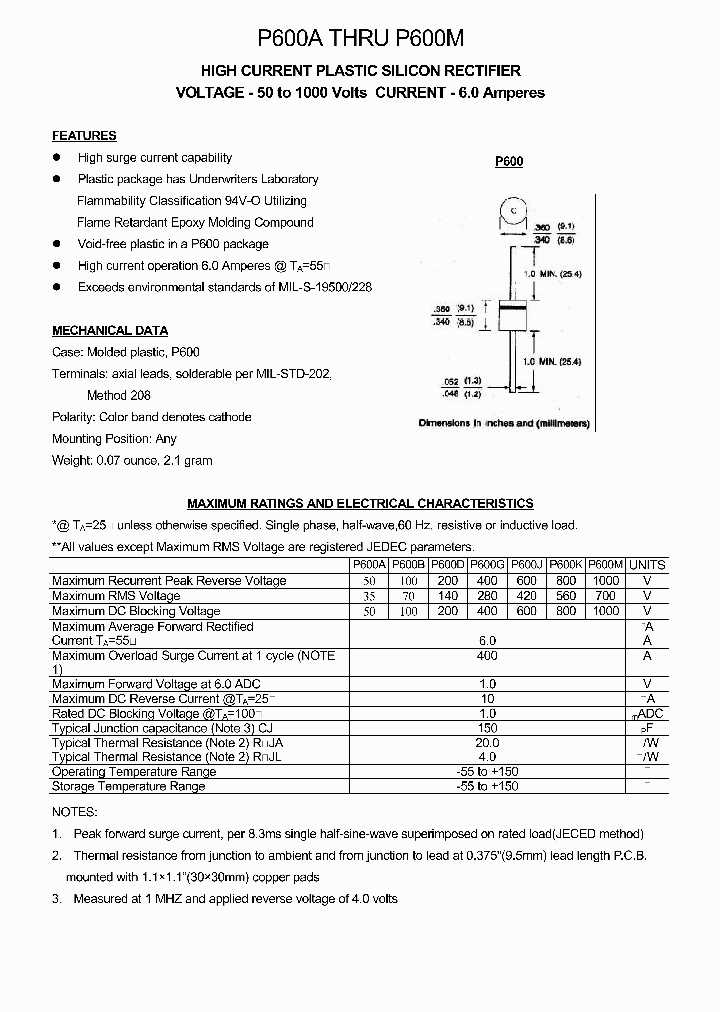 p600d-diode-datasheet p600d-diode-datasheet