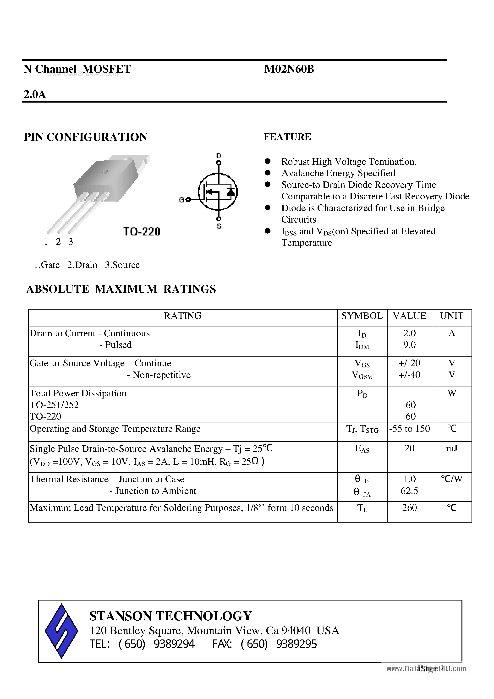 2n60b-datasheet 2n60b-datasheet