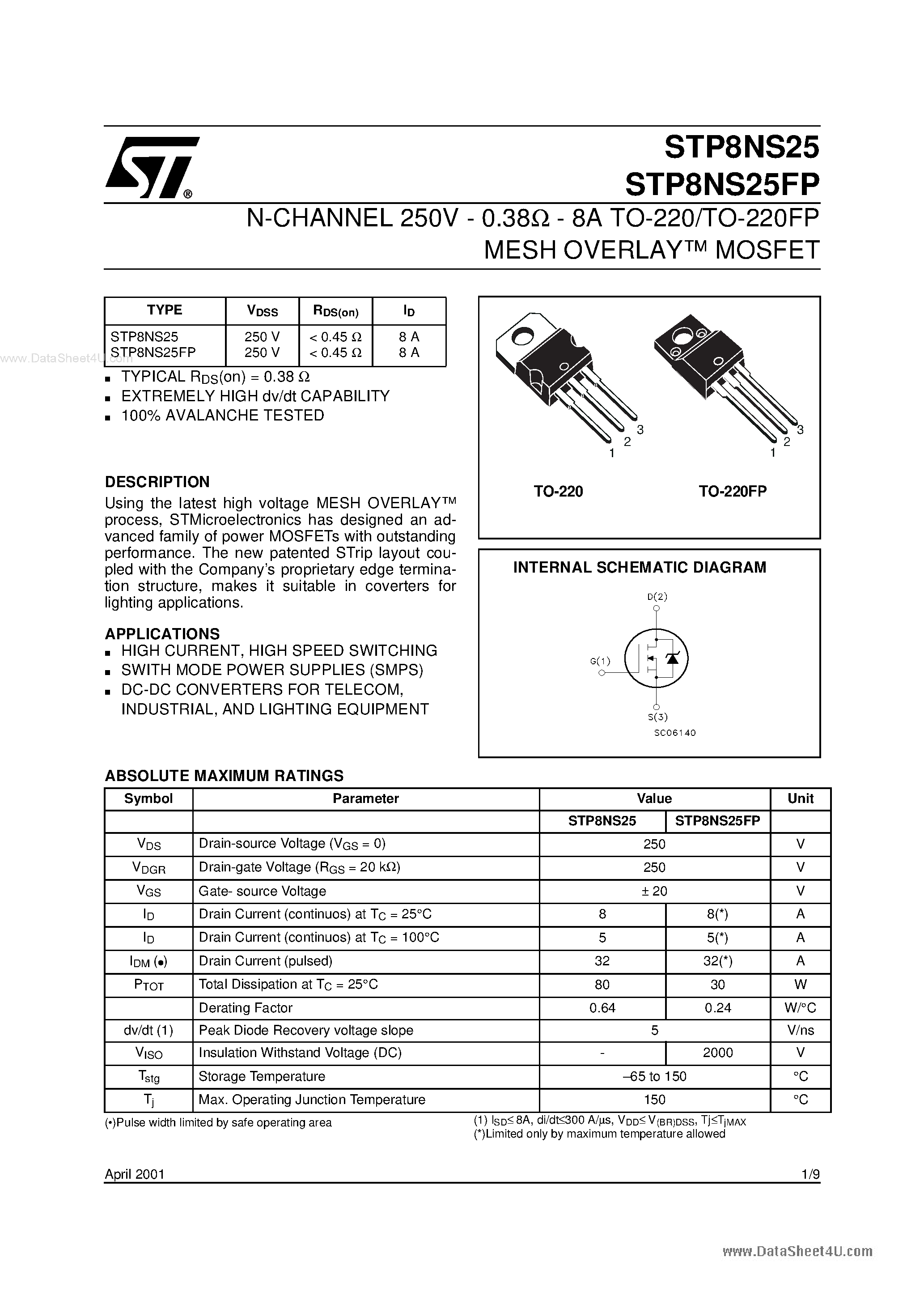 irf634-datasheet