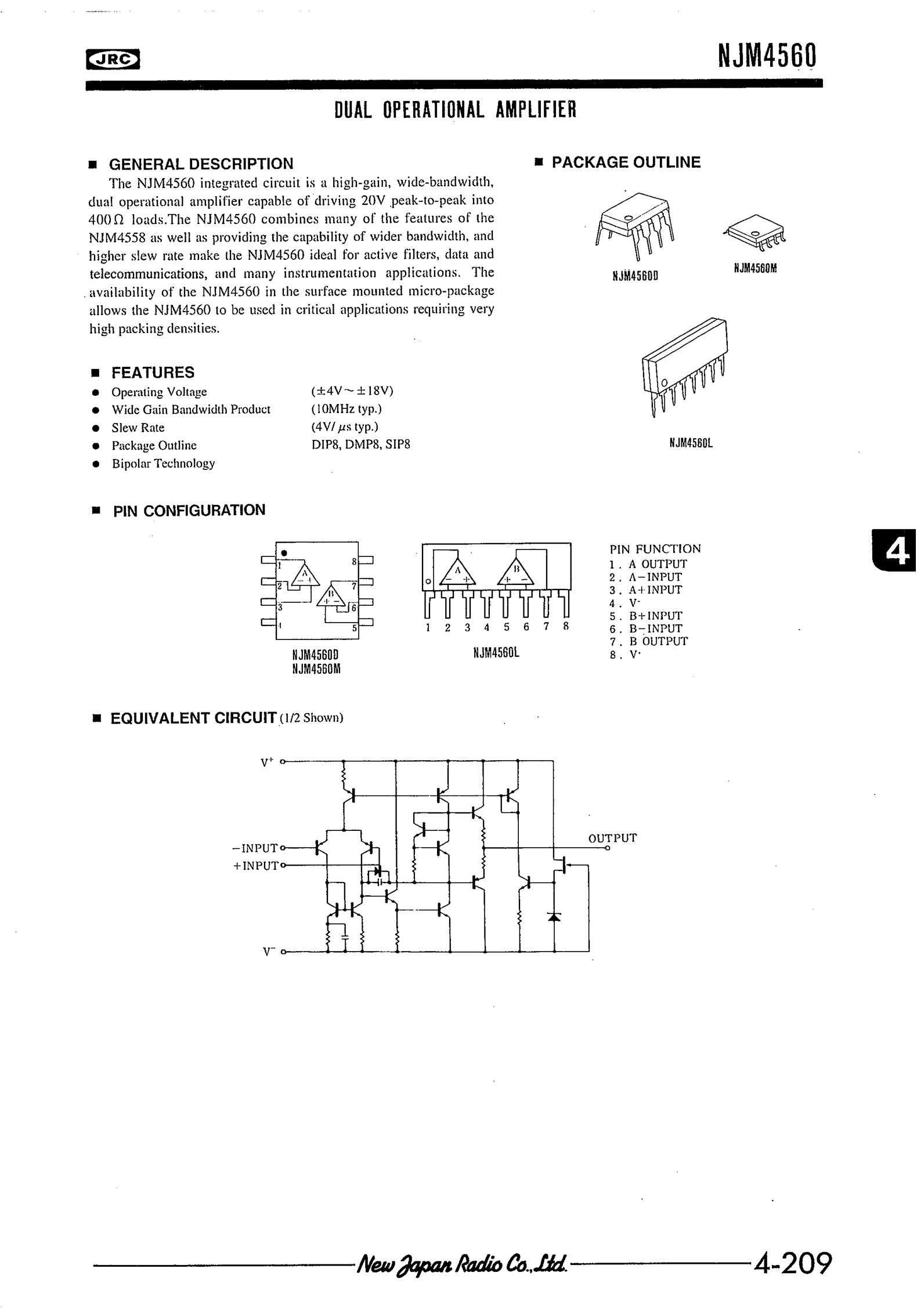 jrc-45600-datasheet