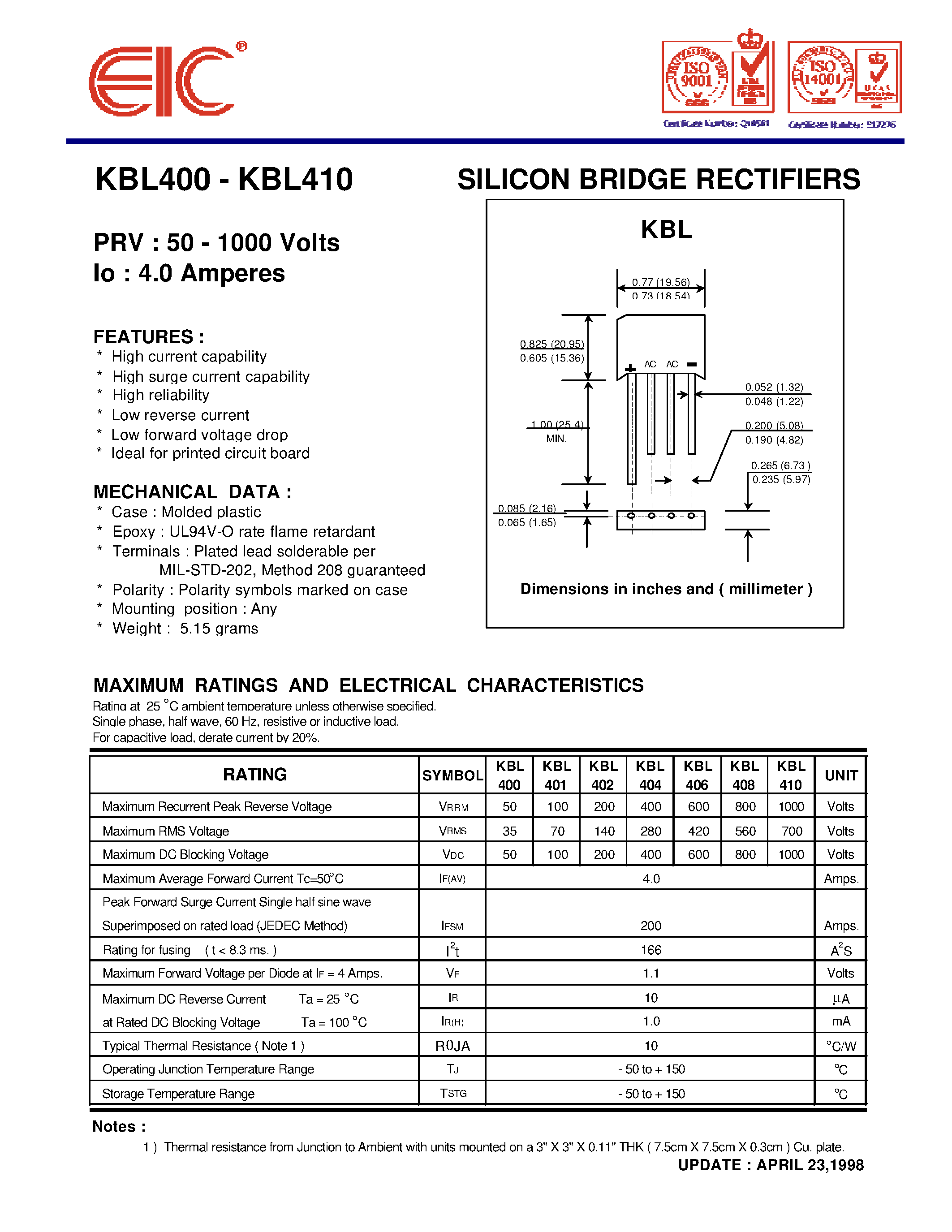 kbl406-datasheet
