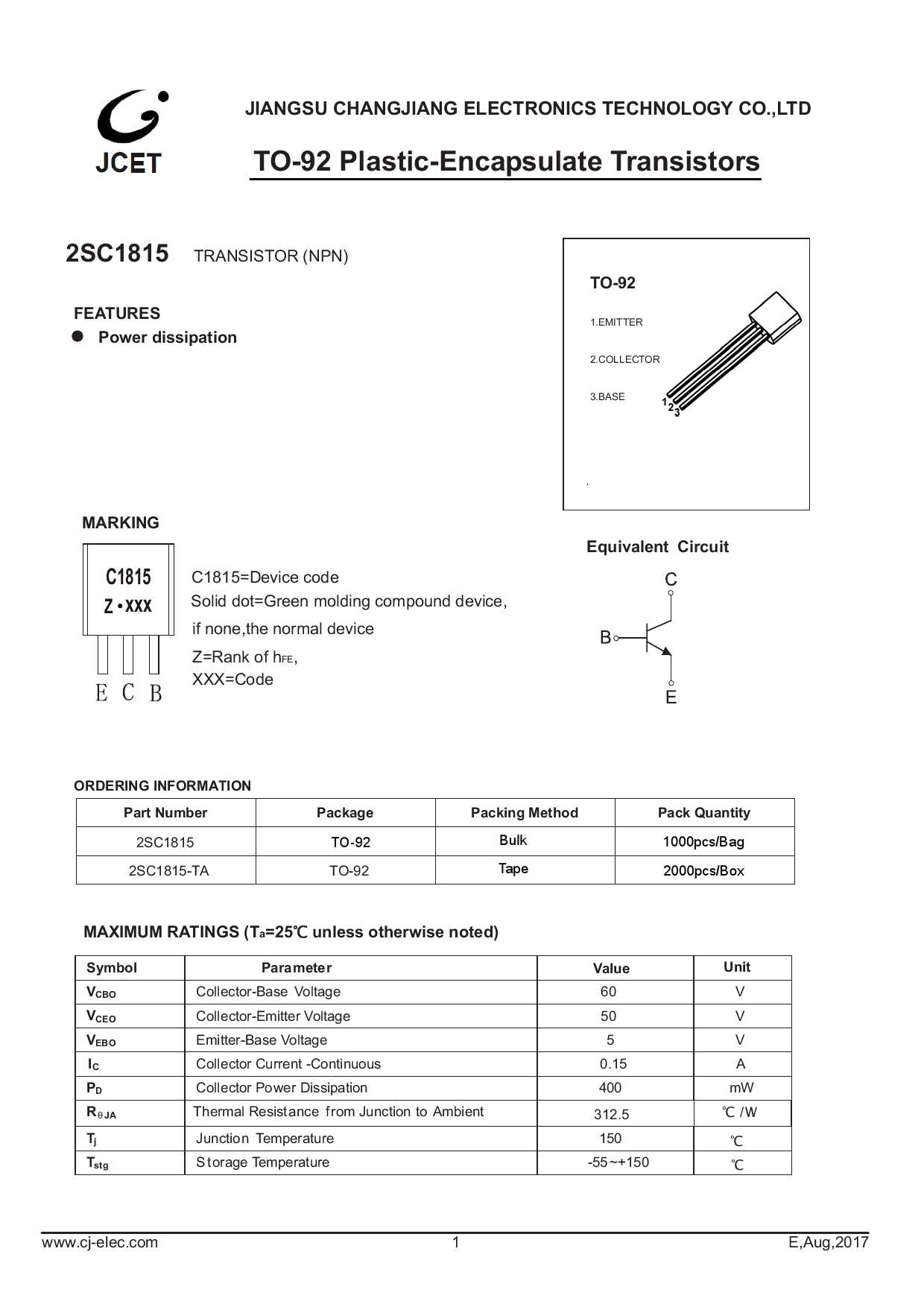 ksc1815-datasheet