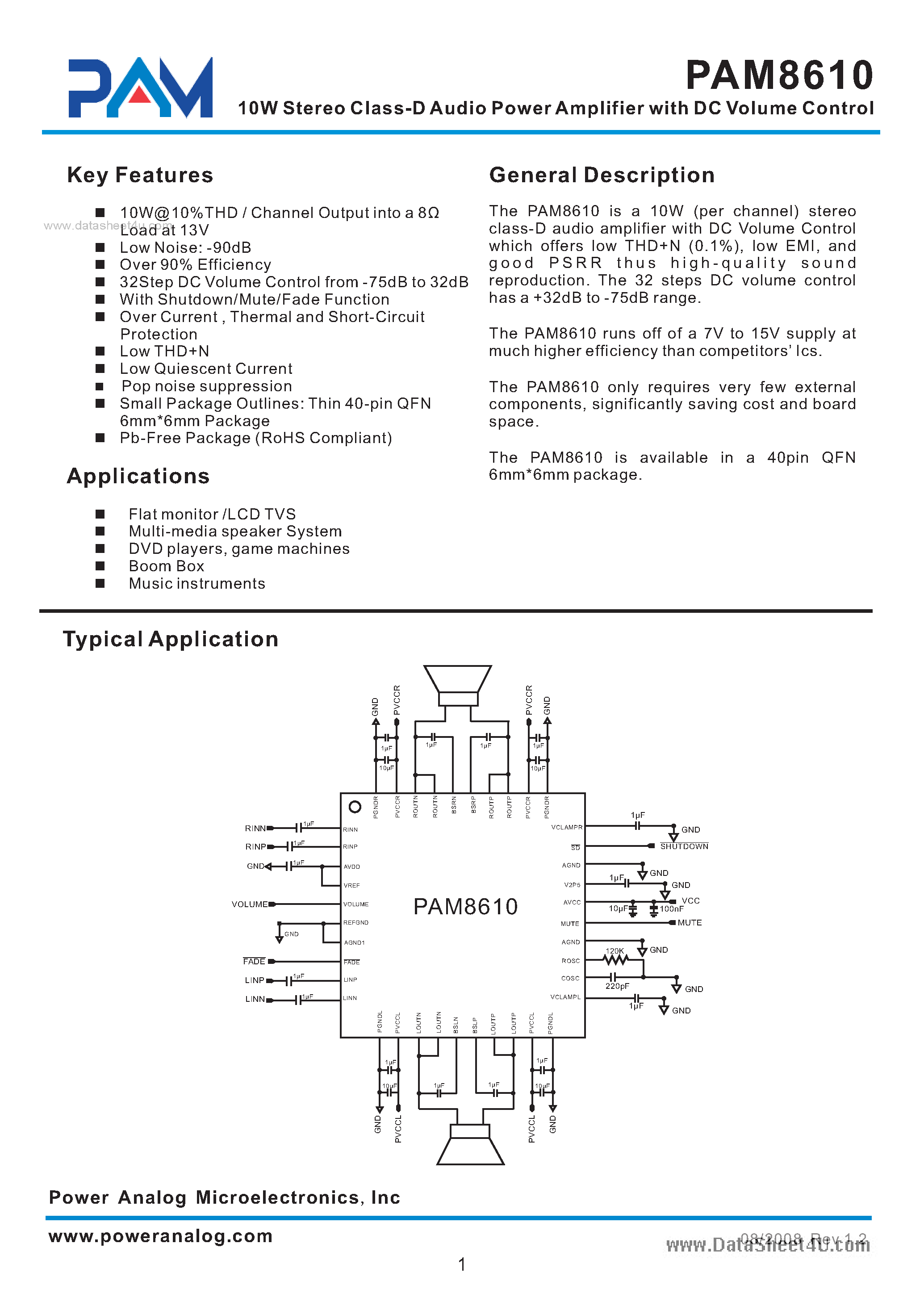 pam8610-amplifier-datasheet