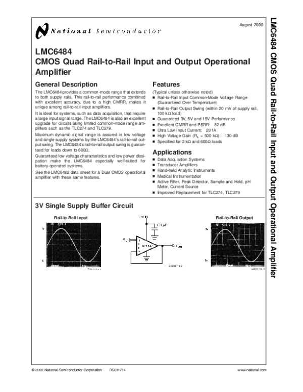 lmc6484-datasheet lmc6484-datasheet