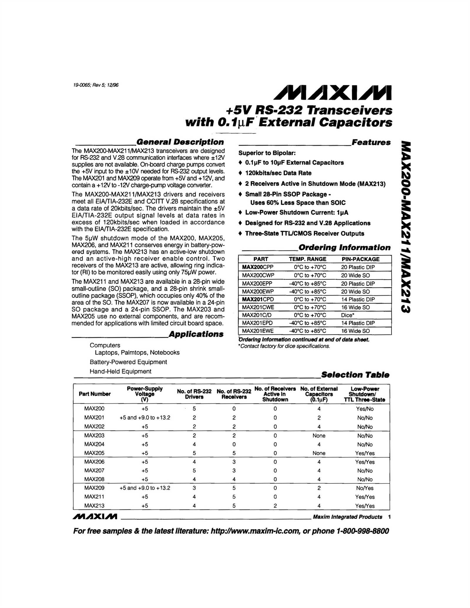 max213-datasheet max213-datasheet