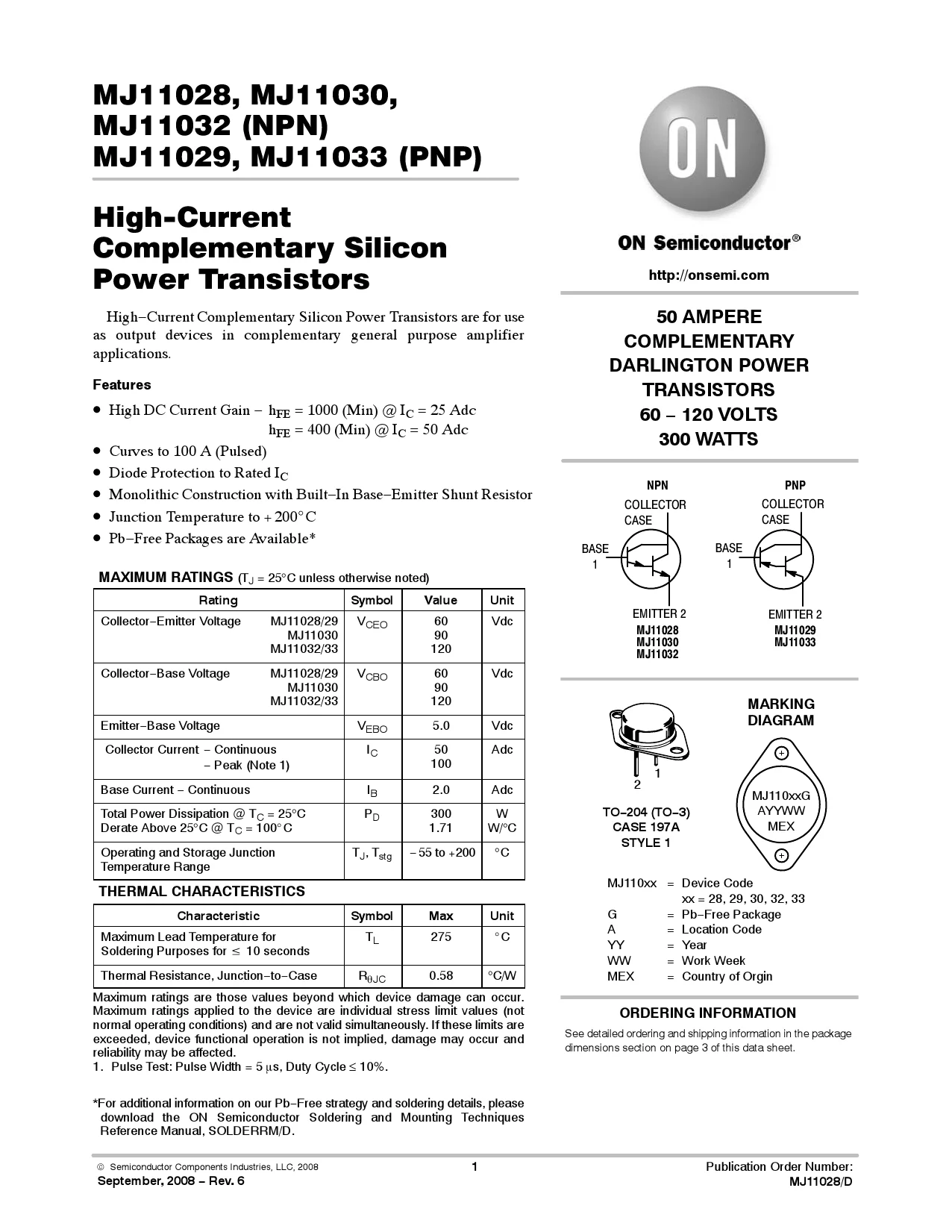 mj11033g-datasheet