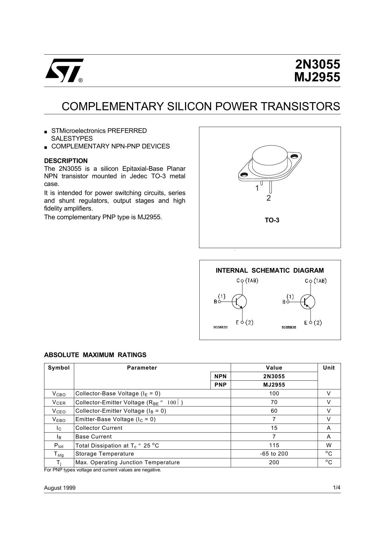 mj2955g-datasheet
