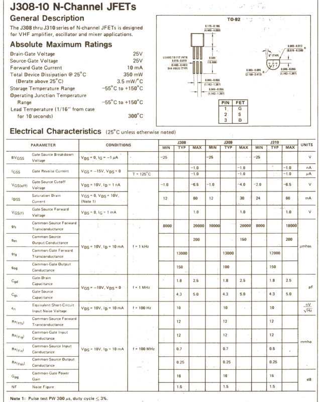 mmbfj310-datasheet mmbfj310-datasheet