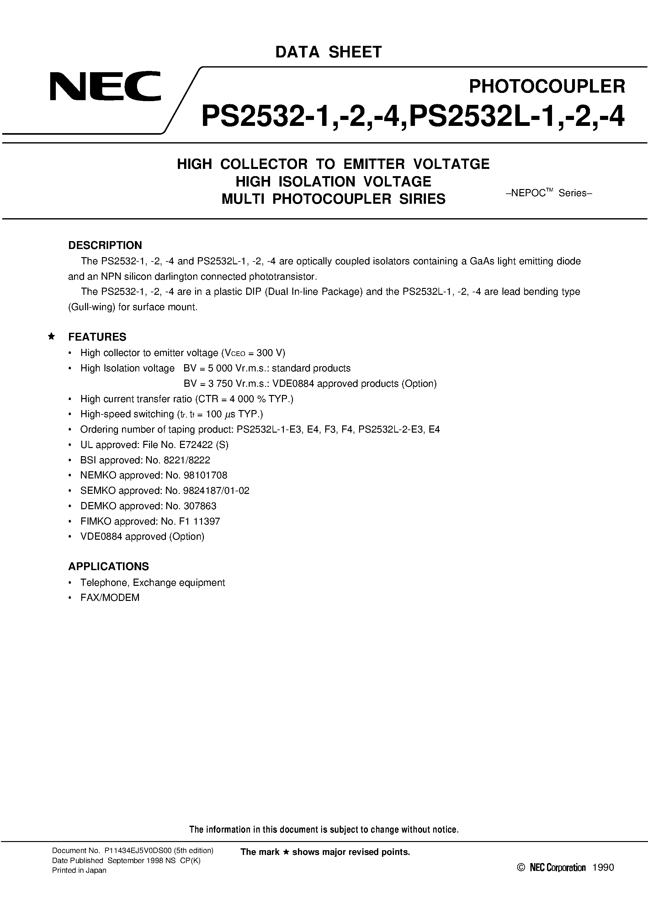 nec-v484-datasheet nec-v484-datasheet