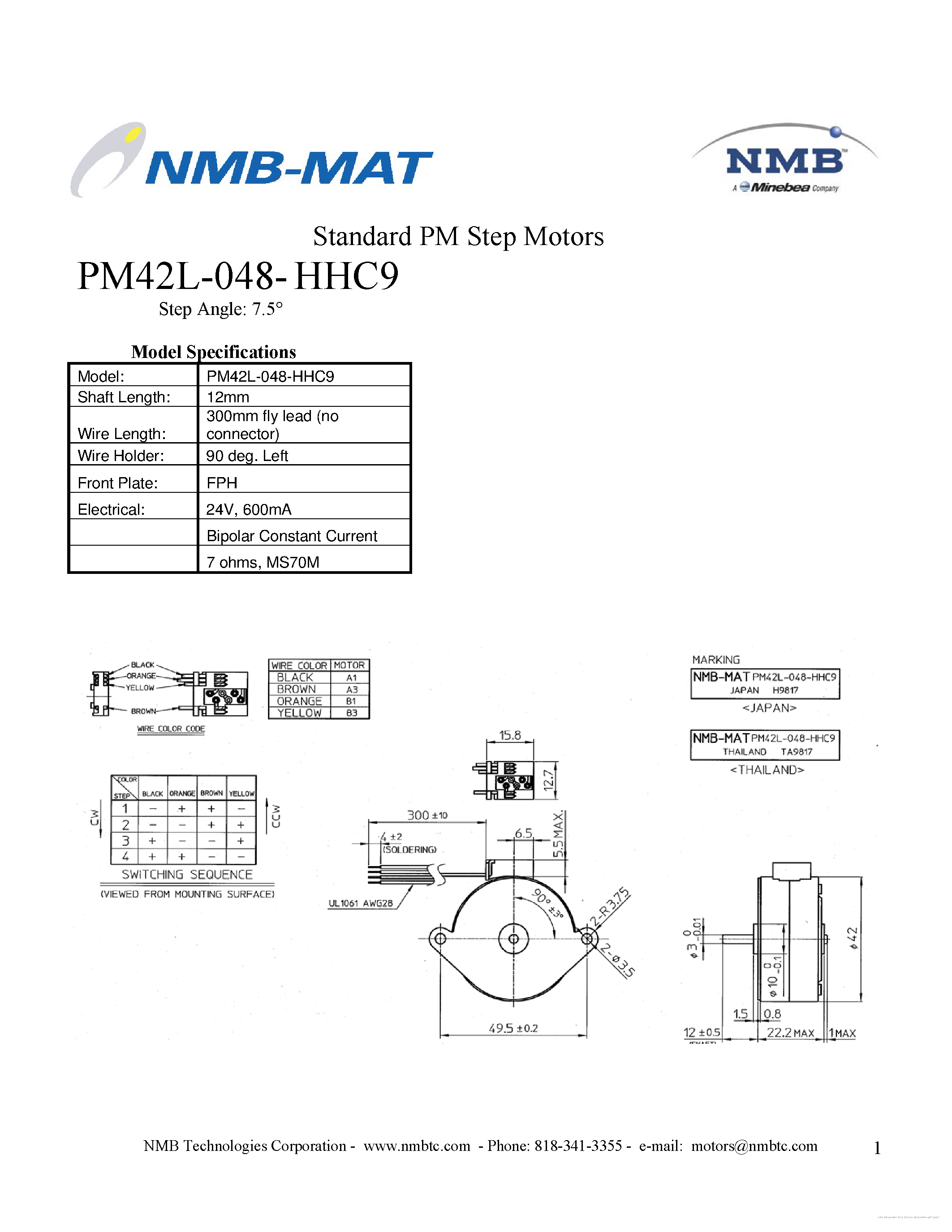 nmb-pm55l-048-datasheet nmb-pm55l-048-datasheet