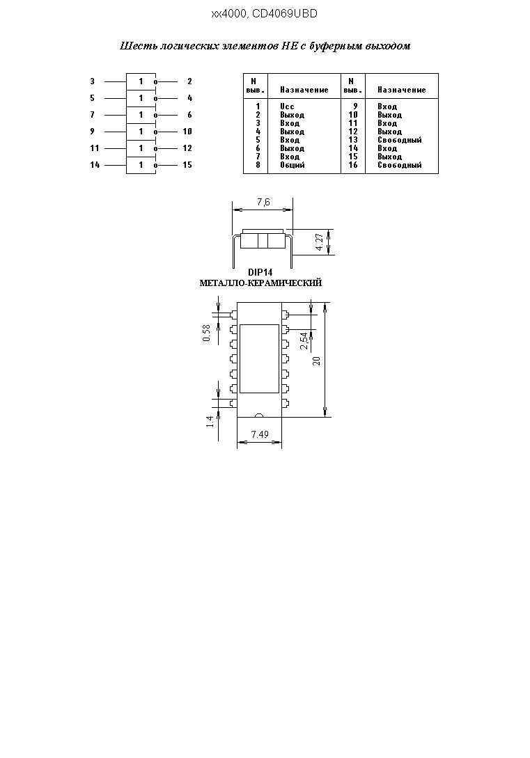 hcf4069ube-datasheet hcf4069ube-datasheet