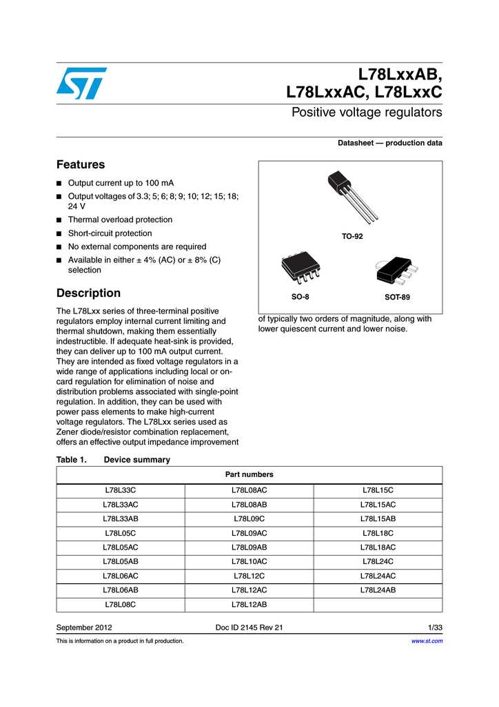 78l10-datasheet