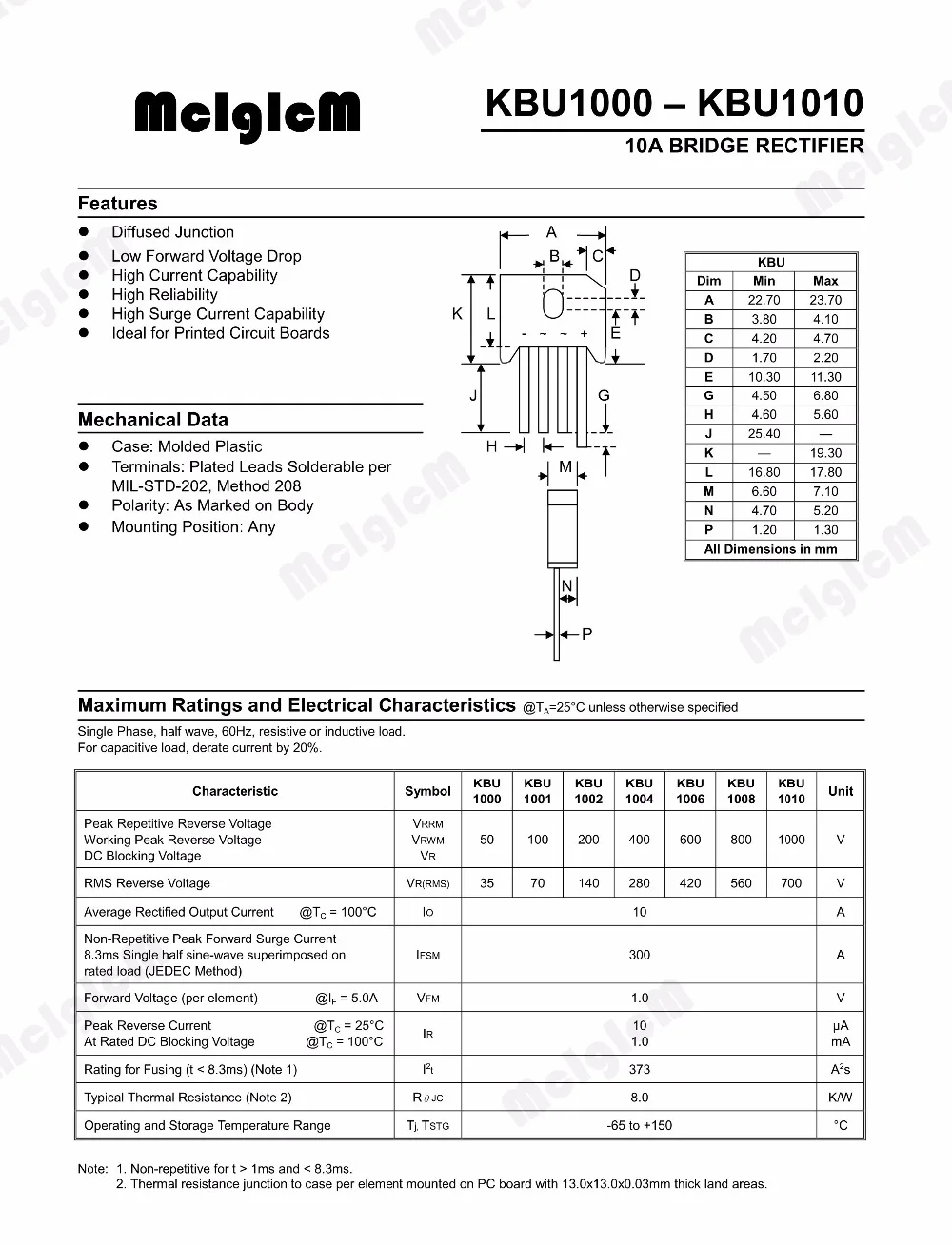 2w10-bridge-rectifier-datasheet 2w10-bridge-rectifier-datasheet
