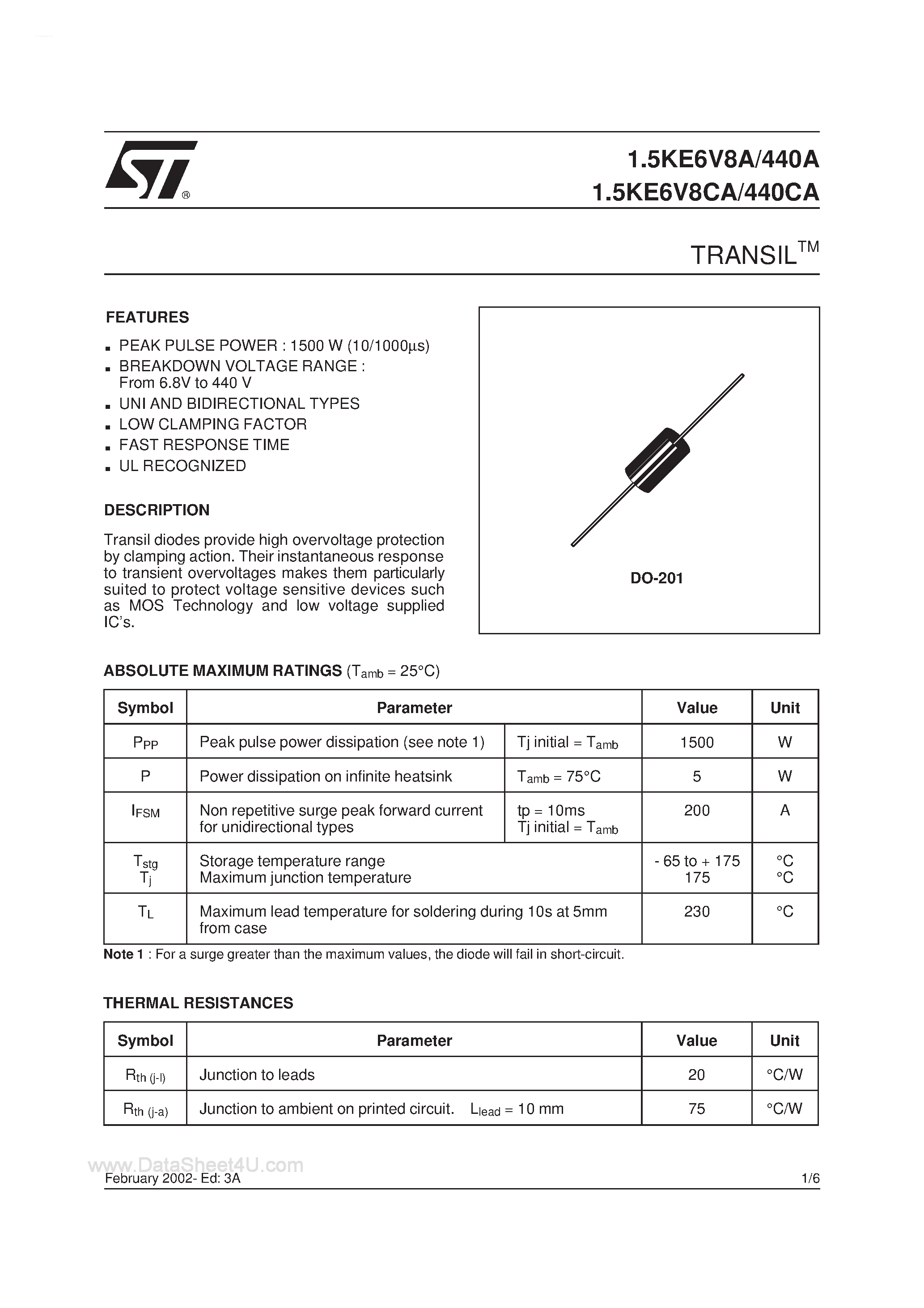 1.5-ke20ca-datasheet 1.5-ke20ca-datasheet