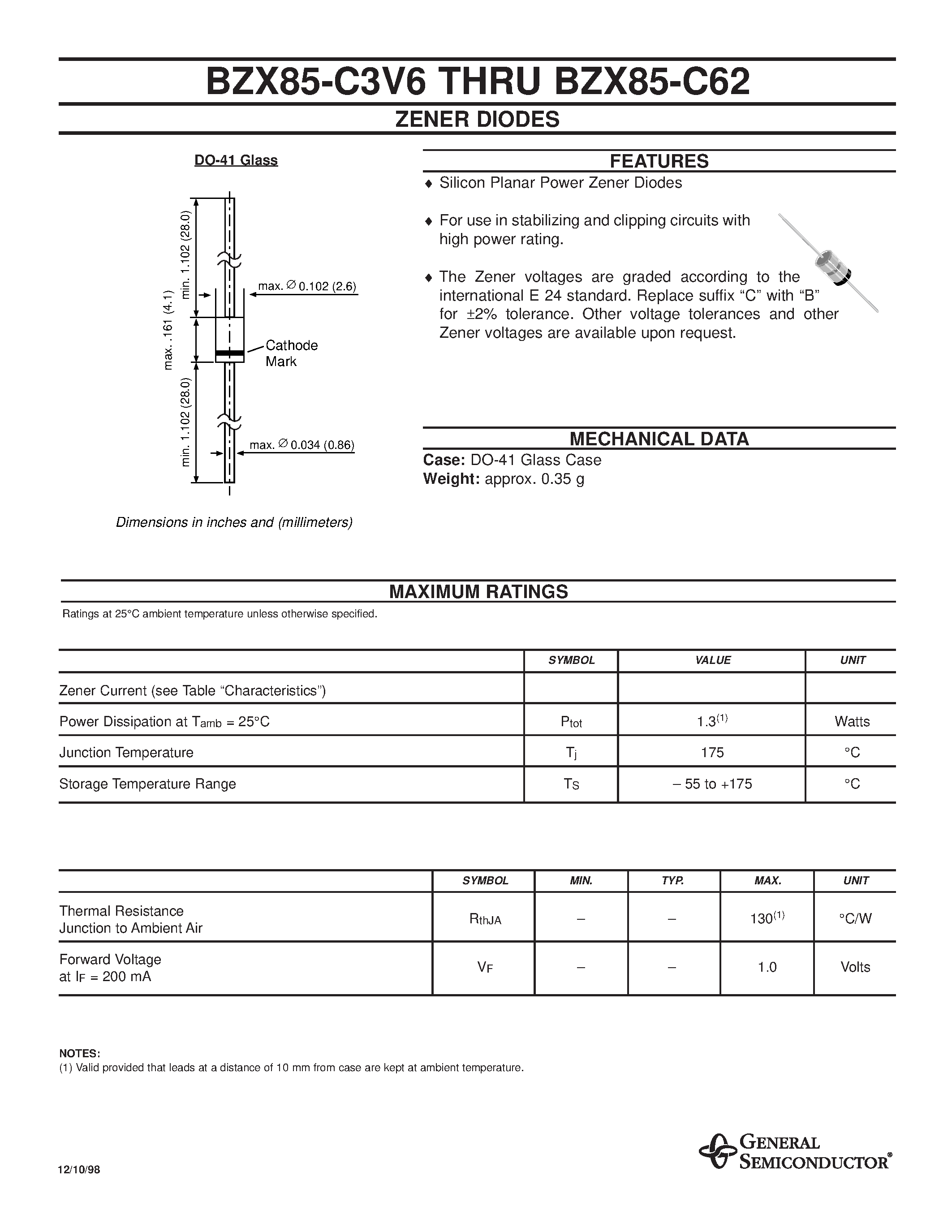 bzx79c15-datasheet bzx79c15-datasheet
