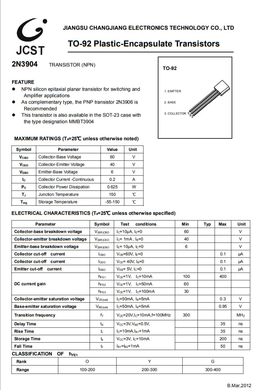 mbt3904-datasheet mbt3904-datasheet