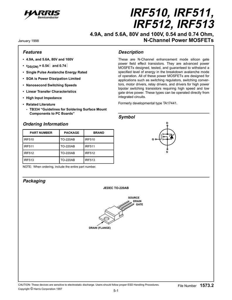 irf510pbf-datasheet irf510pbf-datasheet