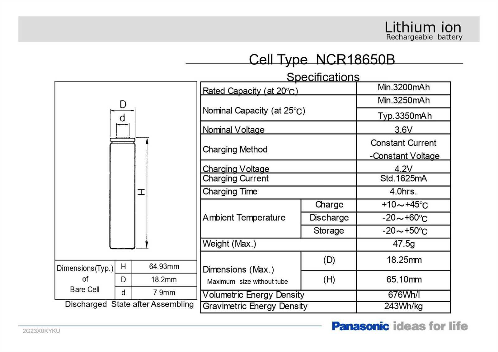 18650b-datasheet