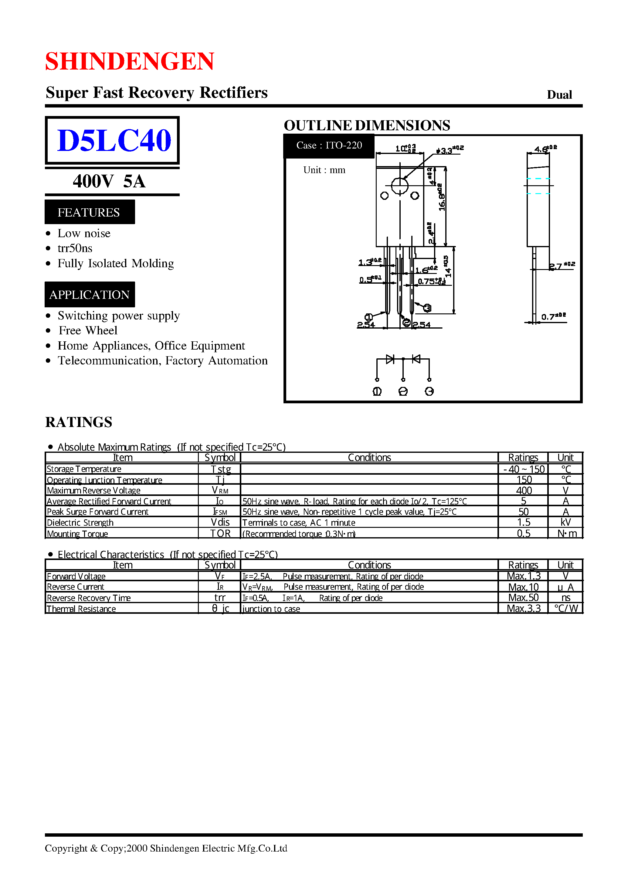 cdt-2d40-datasheet cdt-2d40-datasheet