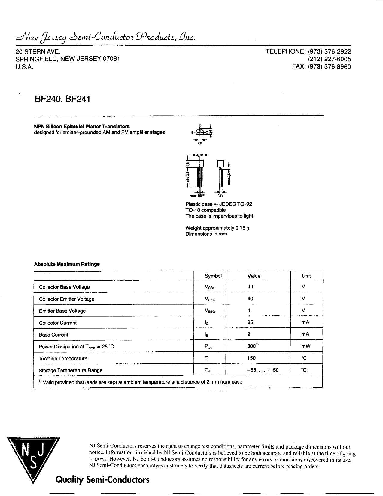 bf240-datasheet
