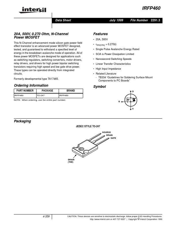pan-pa-460-datasheet