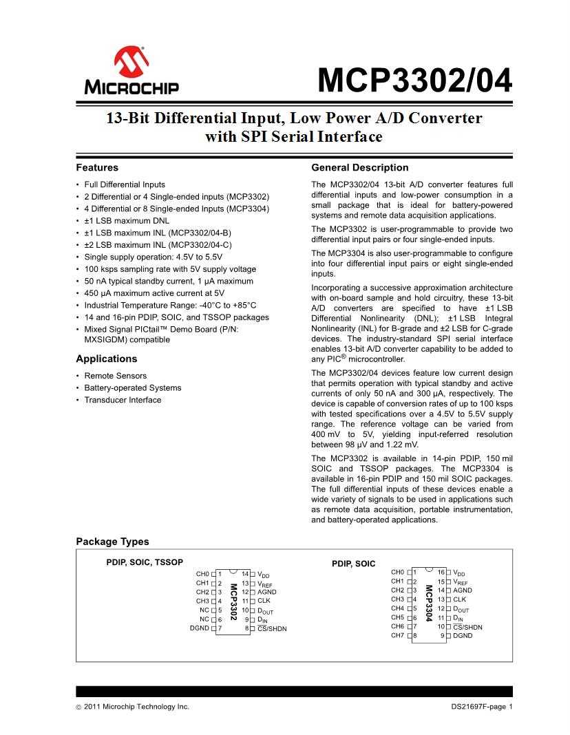 mcp3304-datasheet mcp3304-datasheet