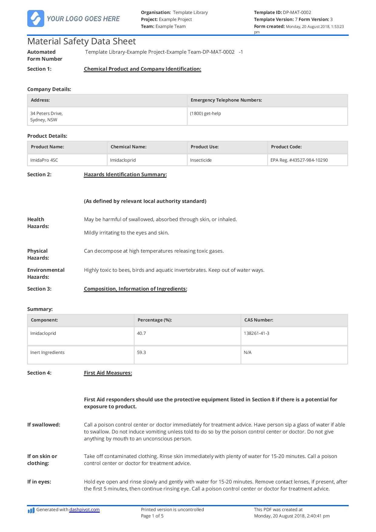 datasheet-template