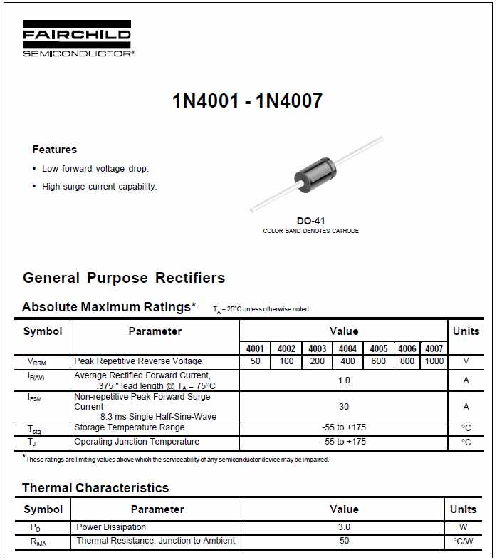 4001-diode-datasheet
