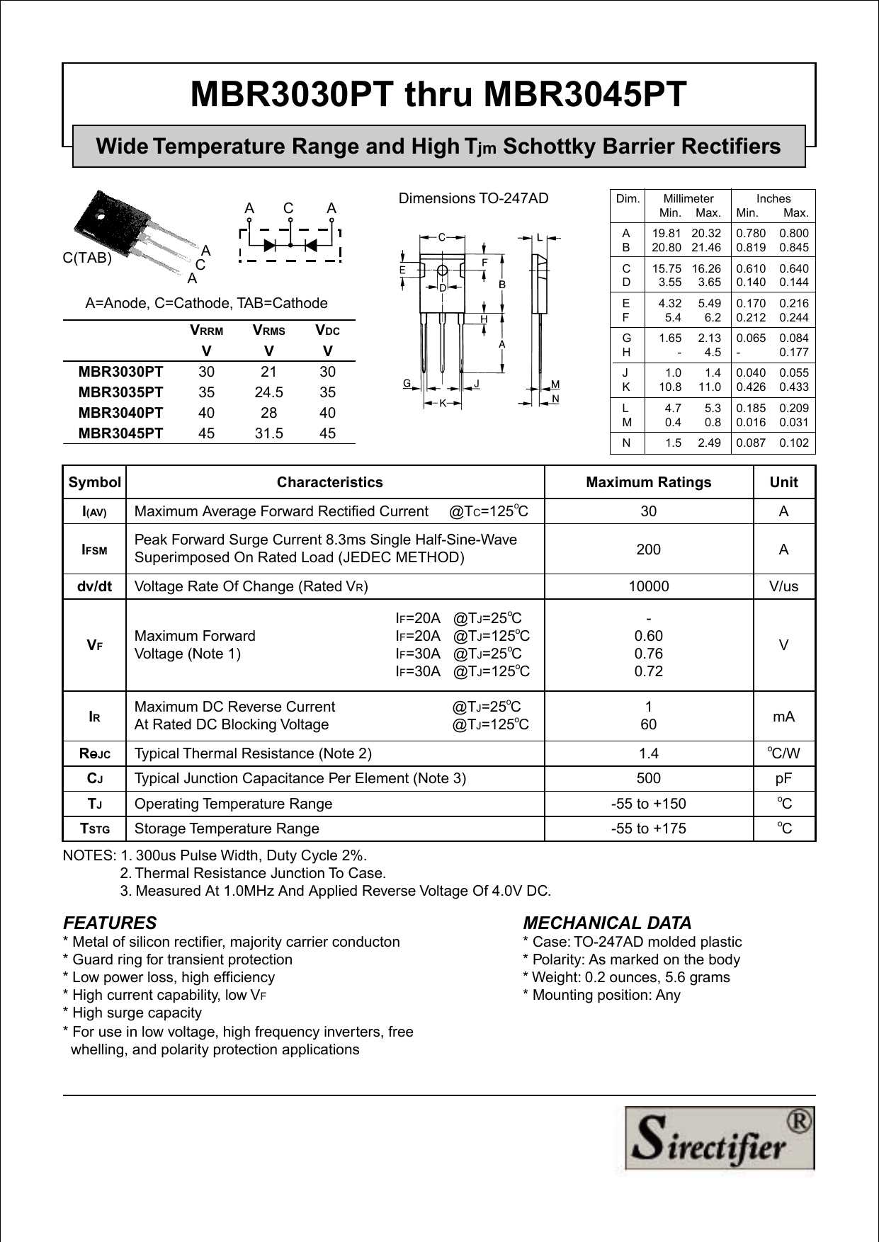 mbr30100ct-datasheet