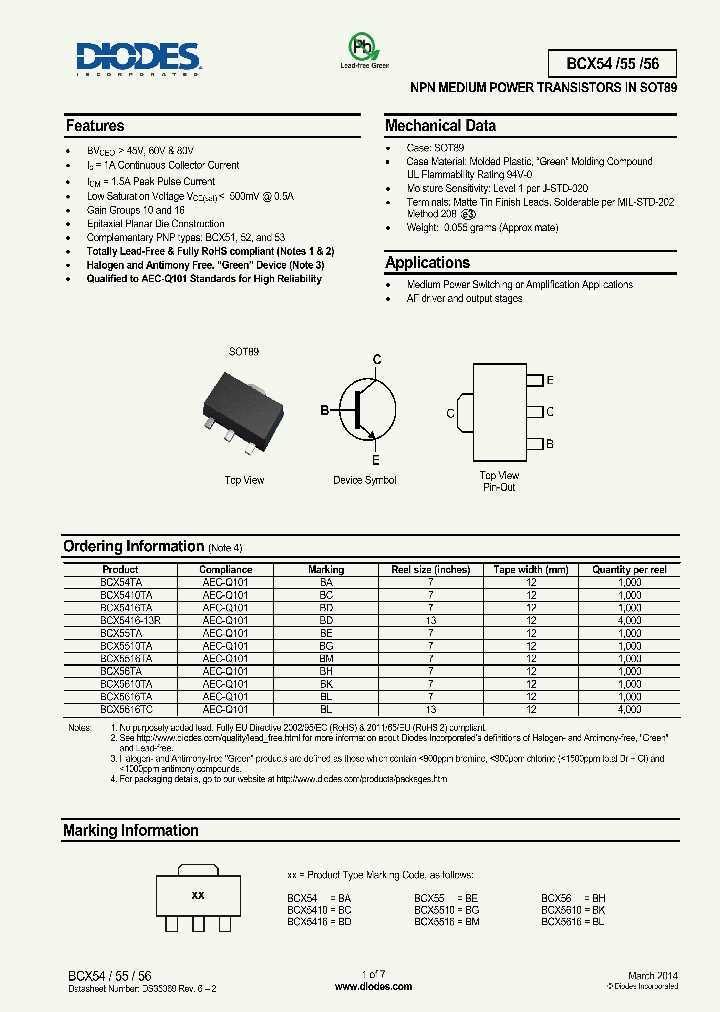 bcx53-16-datasheet bcx53-16-datasheet