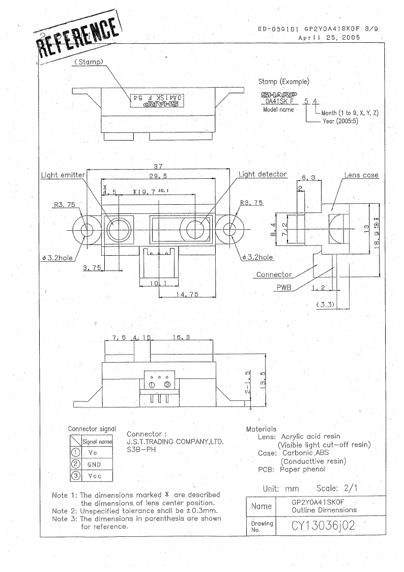 sharp-0a41sk-datasheet