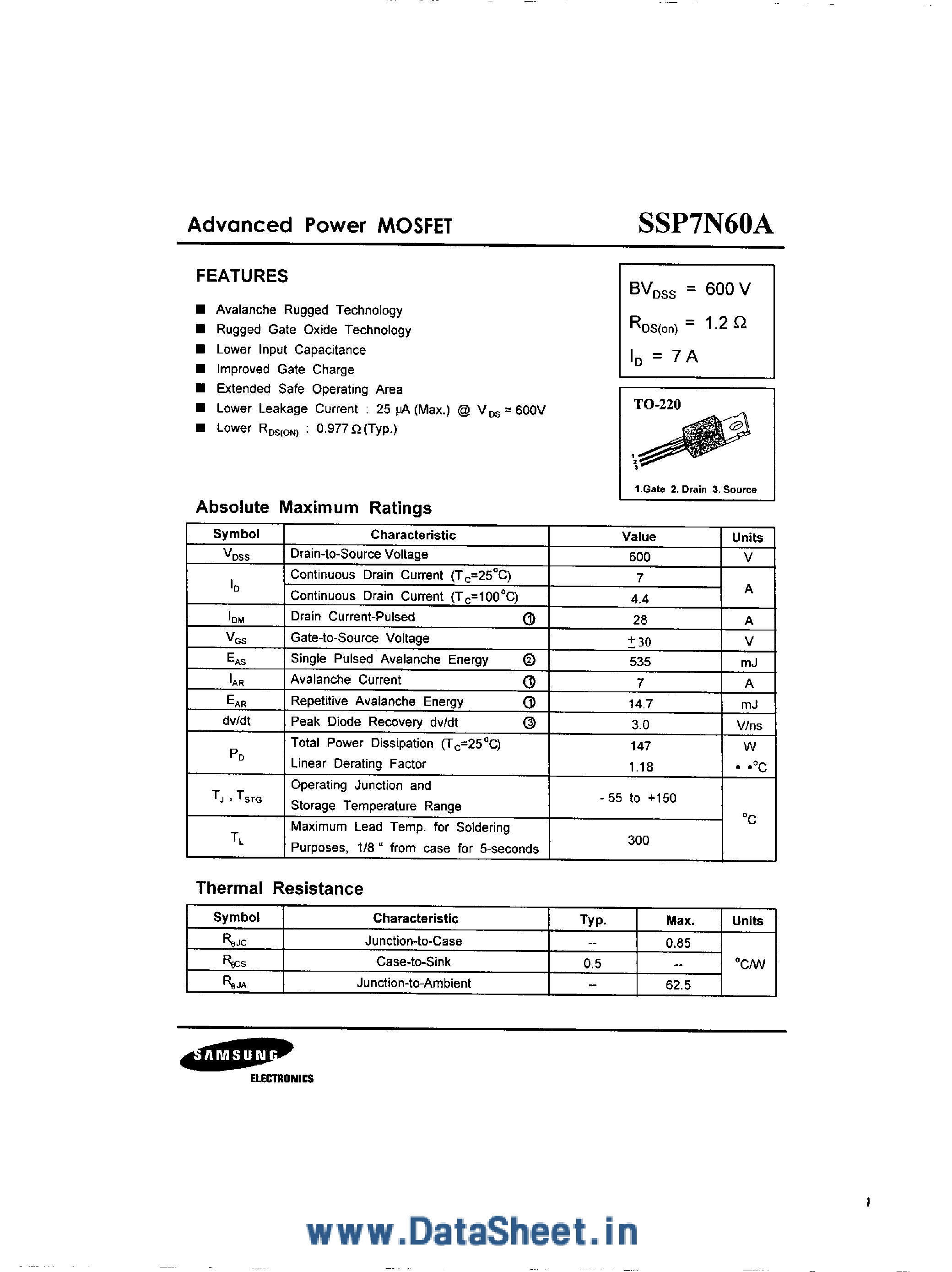 irf634-datasheet