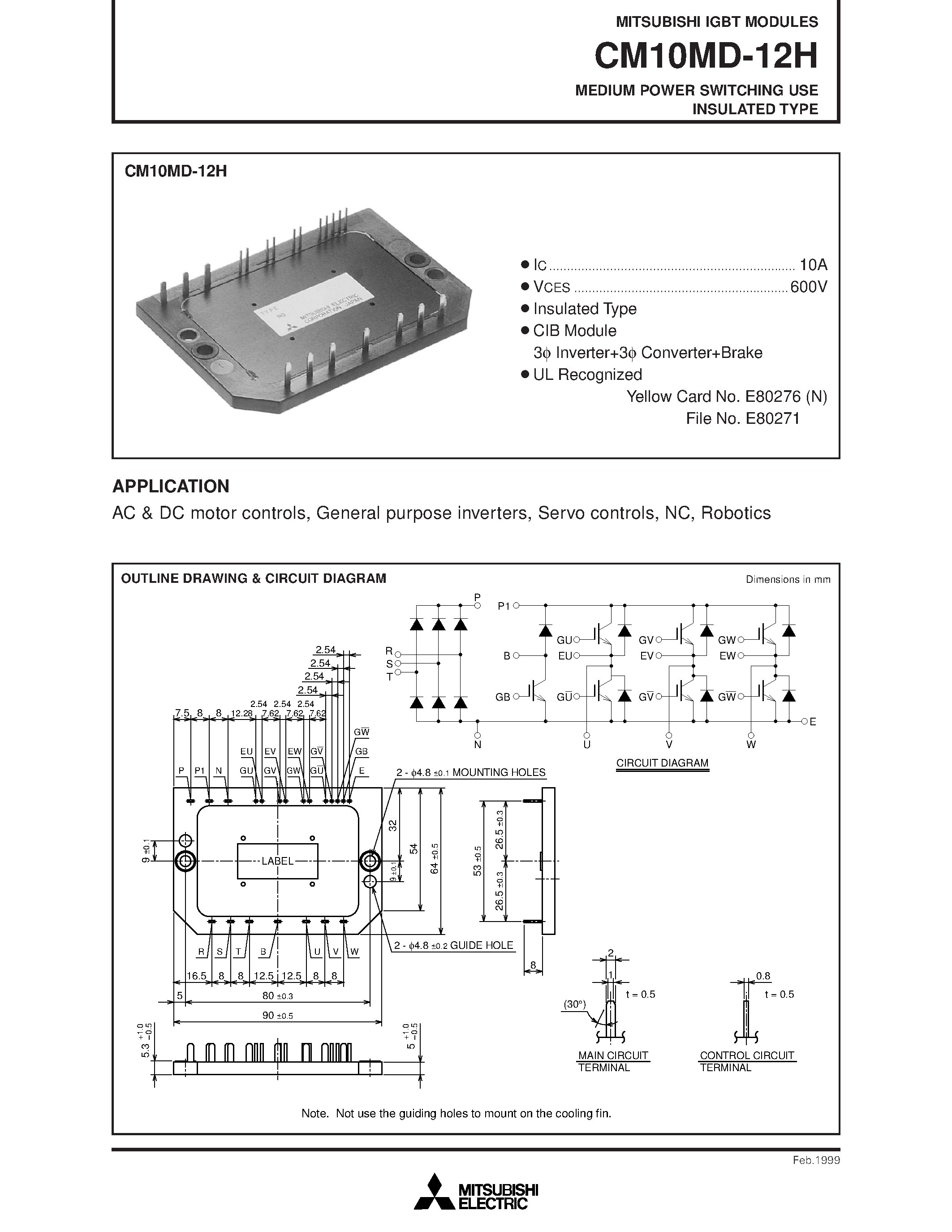 mitsubishi-datasheet
