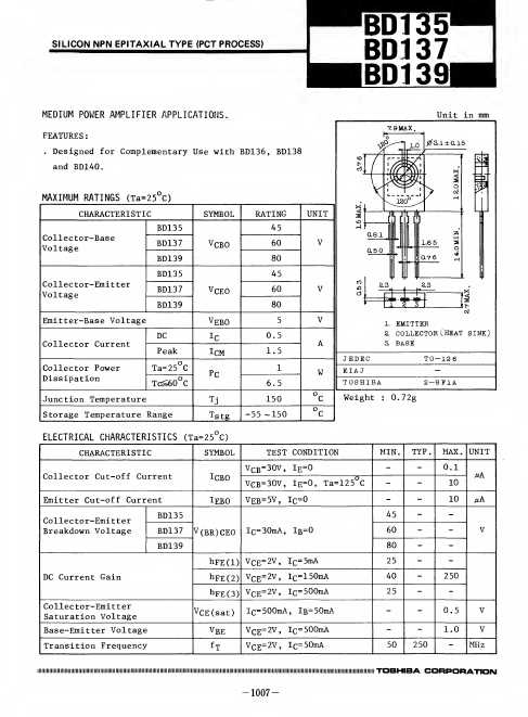 bd137-datasheet bd137-datasheet