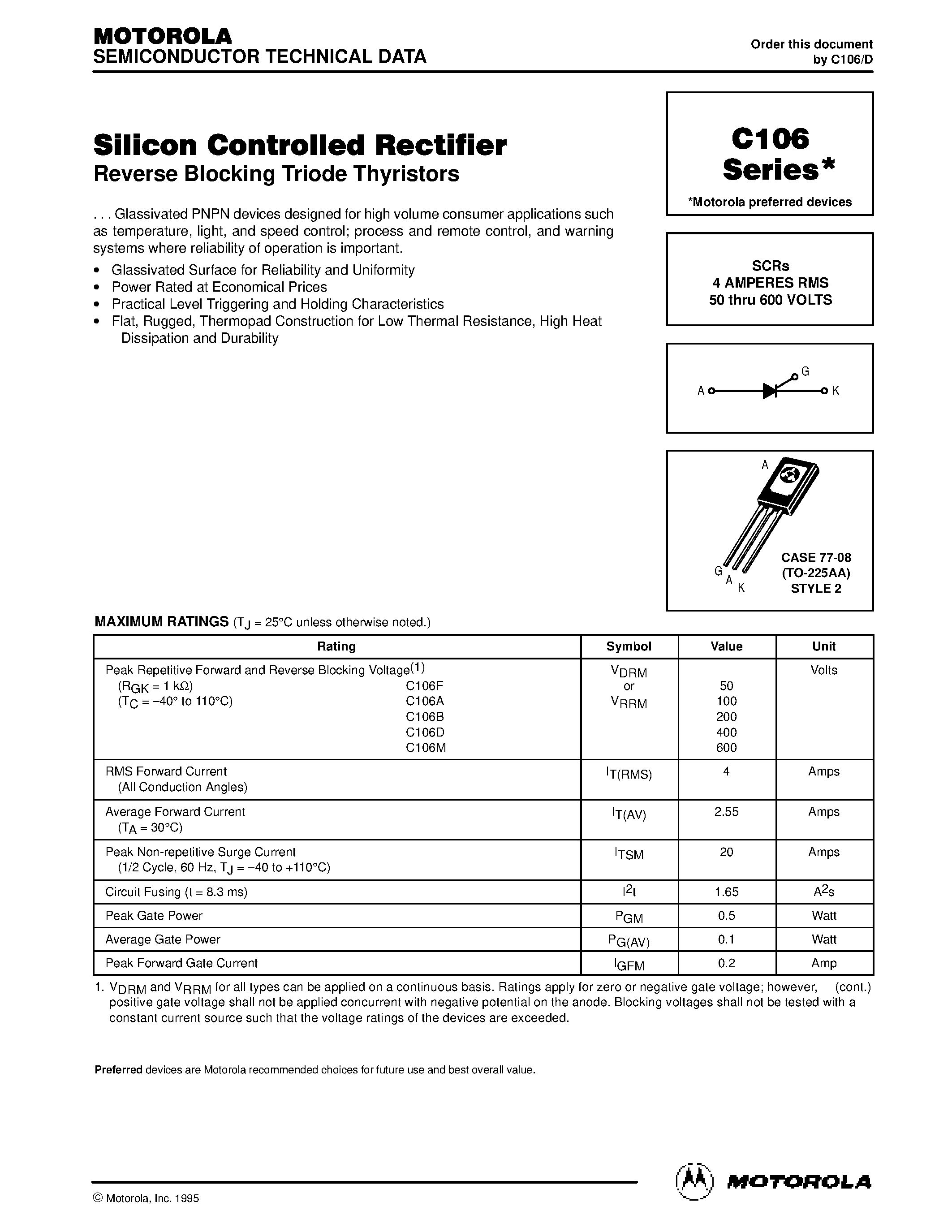 scr-c106-datasheet