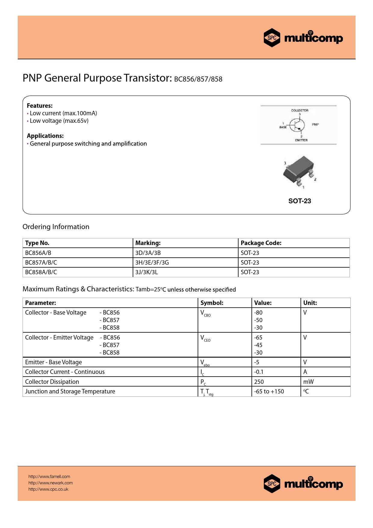 bc858-datasheet bc858-datasheet