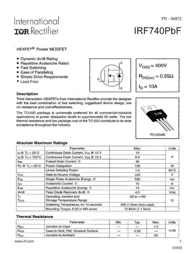 irfp240-irfp9240-datasheet irfp240-irfp9240-datasheet
