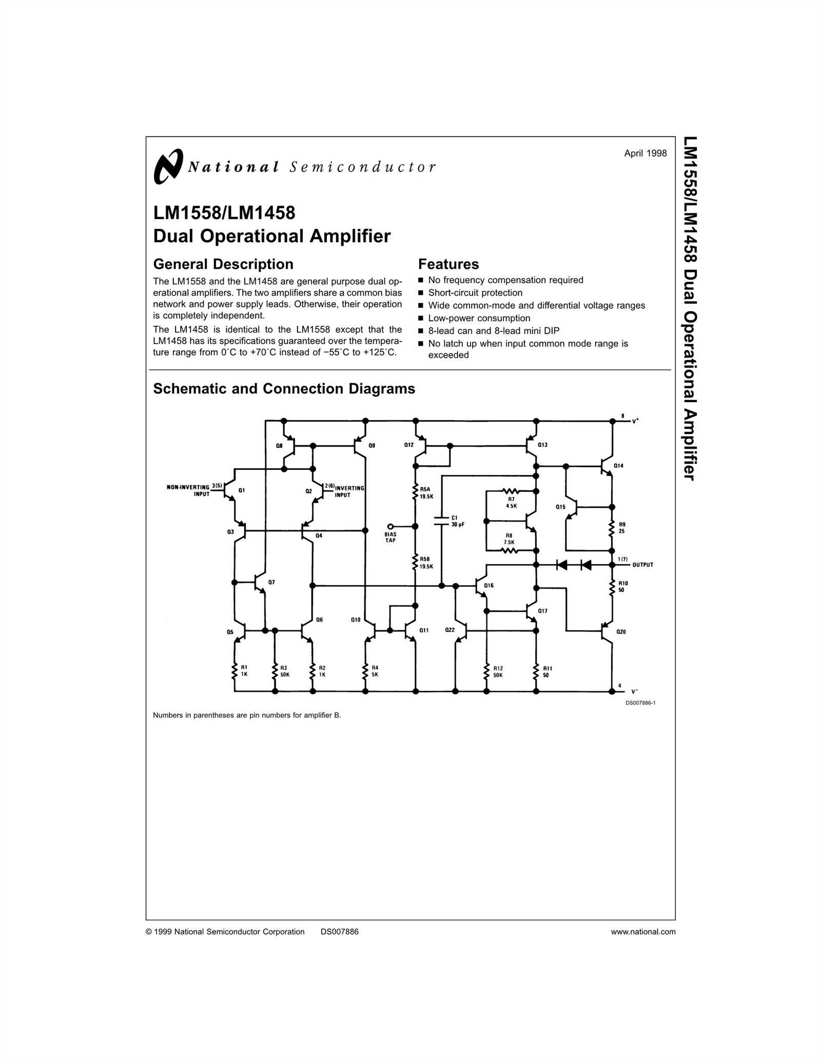 op-amp-1458-datasheet