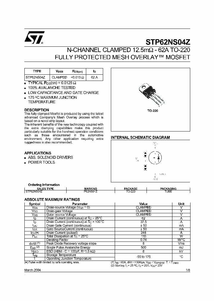 p62ns04z-datasheet p62ns04z-datasheet