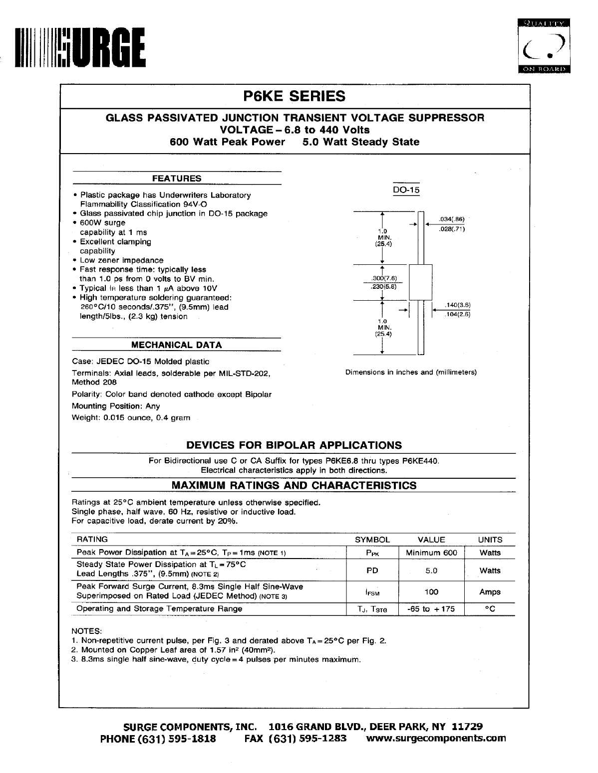 p6ke10a-datasheet p6ke10a-datasheet